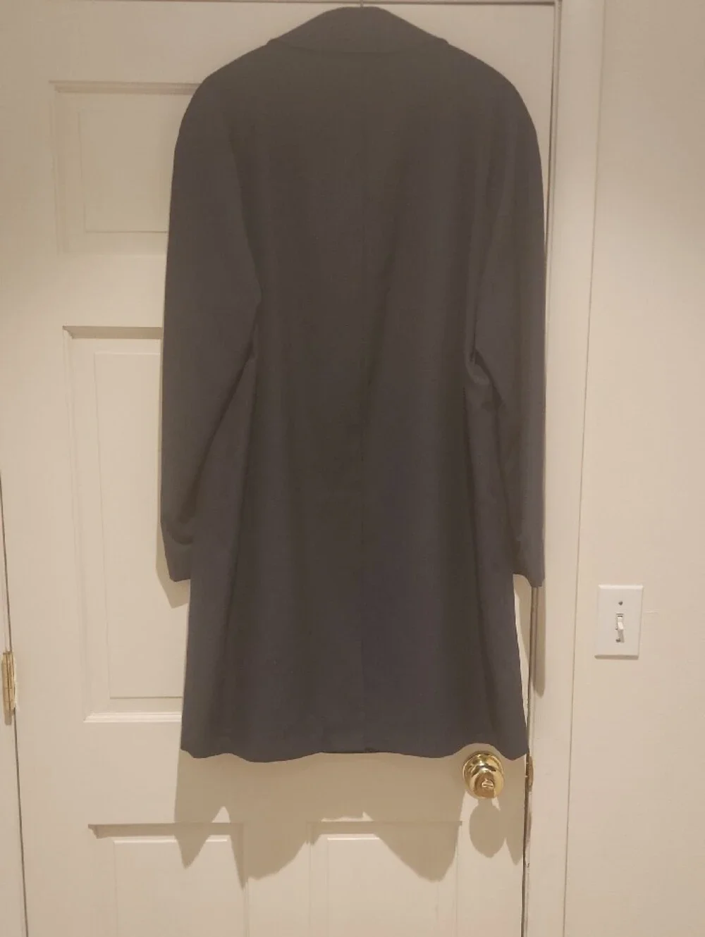 Willerby Vintage Men's Navy Long Overcoat Regent Street London